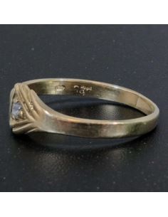 Pierścionek z Trójkątem 1,38g pr.585 r.13 2