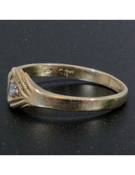 Pierścionek z Trójkątem 1,38g pr.585 r.13