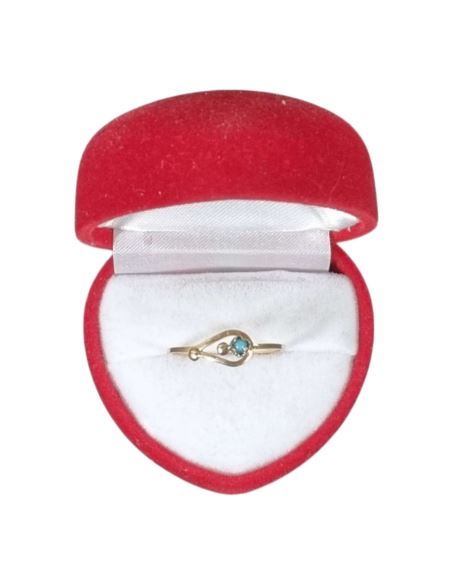 Pierścionek Niebieskie Oczko 1g pr.585 r.17