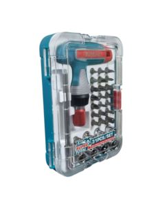 Wkrętak Super Total typ "T" z Grzechotką 31element TACSD30316 2