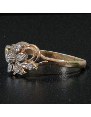 Pierścionek Kwiat z Cyrkoniami 2,85g pr.585 r.26