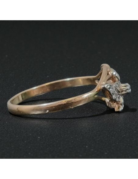 Pierścionek Kwiat z Cyrkoniami 2,85g pr.585 r.26