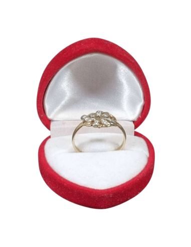 Pierścionek Kwiat z Cyrkoniami 2,85g pr.585 r.26