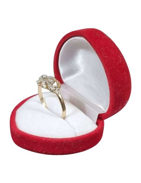 Pierścionek Kwiat z Cyrkoniami 2,85g pr.585 r.26