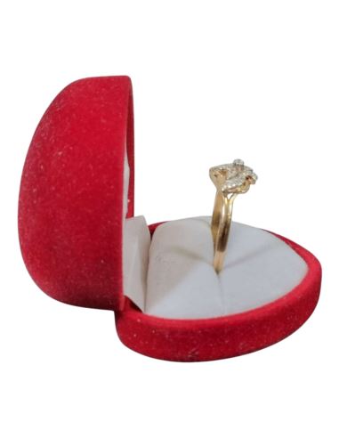 Pierścionek Kwiat z Cyrkoniami 2,85g pr.585 r.26