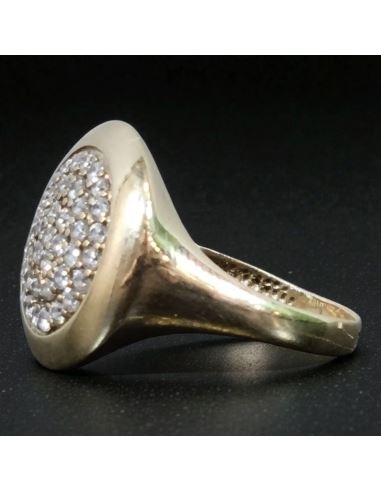 Pierścionek Okrągły z Cyrkoniami 2,79g pr.333 r.17