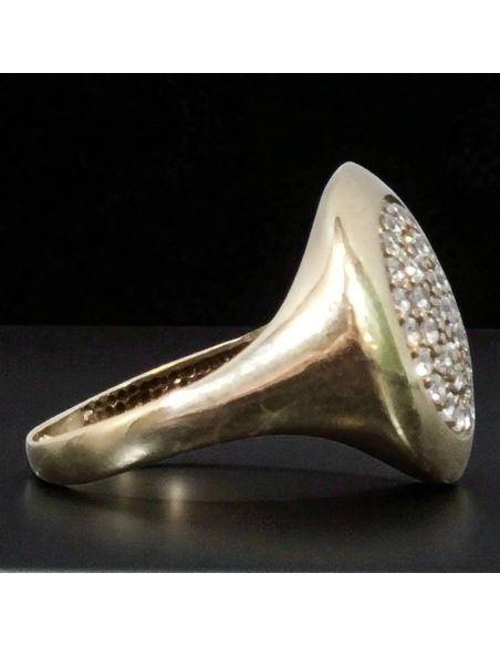 Pierścionek Okrągły z Cyrkoniami 2,79g pr.333 r.17