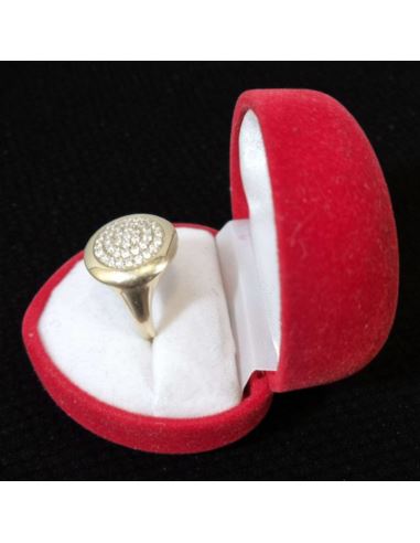 Pierścionek Okrągły z Cyrkoniami 2,79g pr.333 r.17