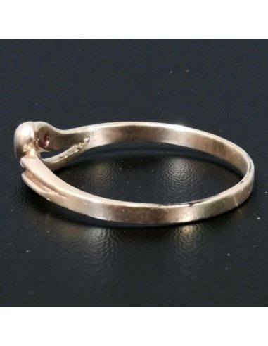 Pierścionek z Czerwonym Oczkiem 1,22g pr.585 r.13