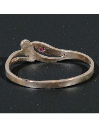 Pierścionek z Czerwonym Oczkiem 1,22g pr.585 r.13