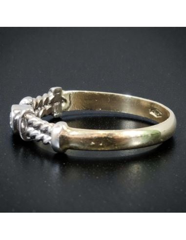 Pierścionek z Białym Złotem 2,24g pr.585 r.16