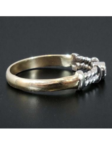 Pierścionek z Białym Złotem 2,24g pr.585 r.16