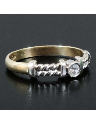 Pierścionek z Białym Złotem 2,24g pr.585 r.16