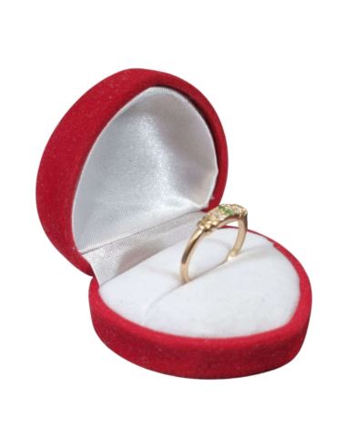 Pierścionek Dwa Zielone Kamienie 2,01g pr.585 r.13