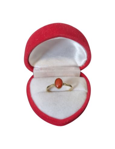 Pierścionek z Drobnym Koralem 1,41g pr.585 r.17