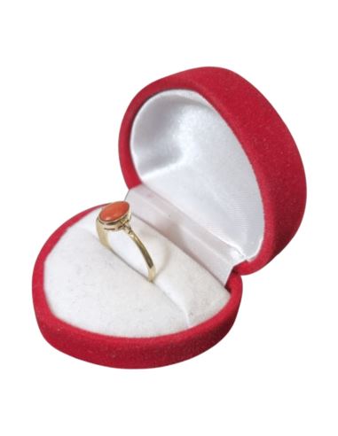 Pierścionek z Drobnym Koralem 1,41g pr.585 r.17