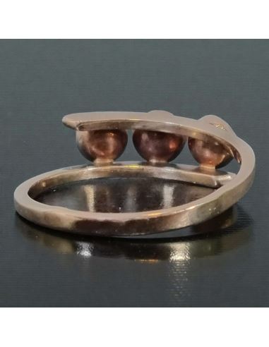 Pierścionek z Trzema Koralami 2,06g pr.585 r.13