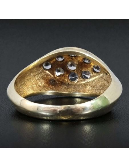 Złoty Pierścień z Kamieniami 6,22g pr.585 r.20