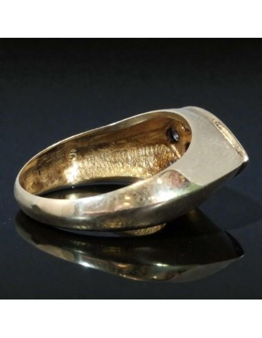 Złoty Pierścień z Kamieniami 6,22g pr.585 r.20