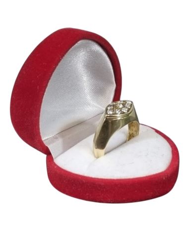 Złoty Pierścień z Kamieniami 6,22g pr.585 r.20