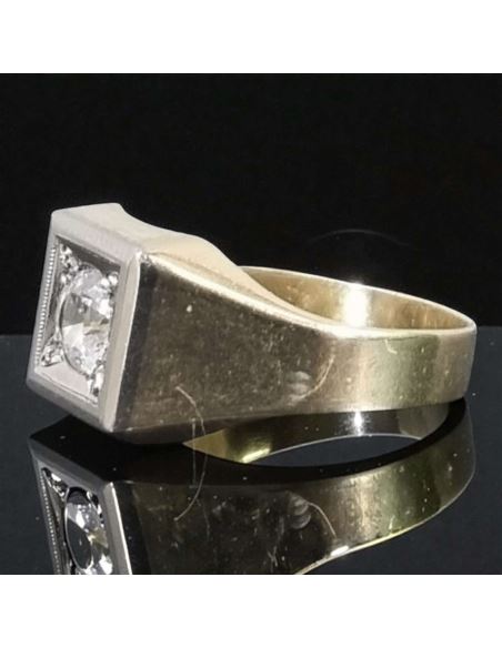 Złoty Sygnet z Dużym Oczkiem 5,12g pr.585 r.21