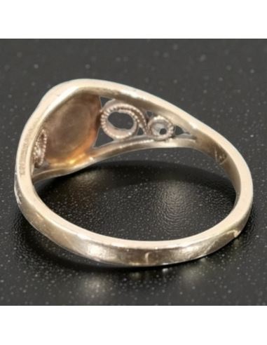 Pierścionek z Jasnym Koralem 2,12g pr.585 r.11