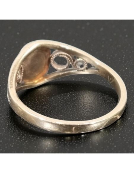 Pierścionek z Jasnym Koralem 2,12g pr.585 r.11