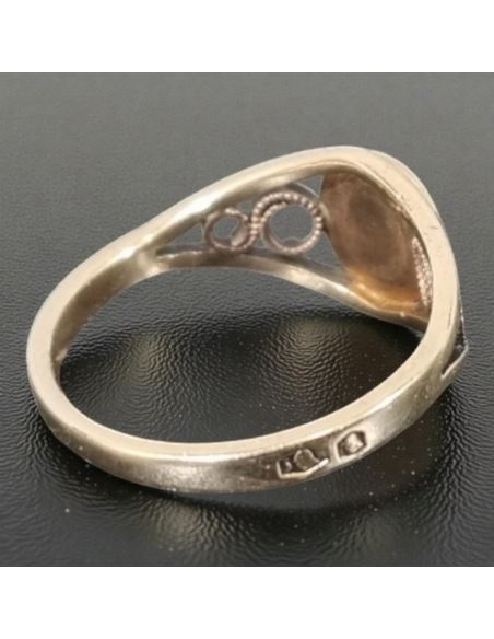 Pierścionek z Jasnym Koralem 2,12g pr.585 r.11