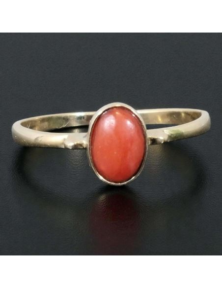 Pierścionek z Drobnym Koralem 1,41g pr.585 r.17