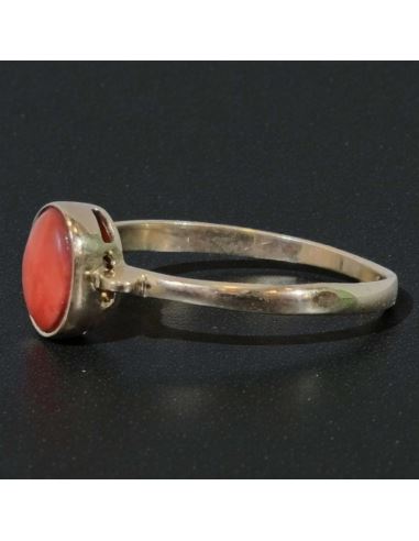 Pierścionek z Drobnym Koralem 1,41g pr.585 r.17