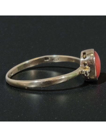 Pierścionek z Drobnym Koralem 1,41g pr.585 r.17