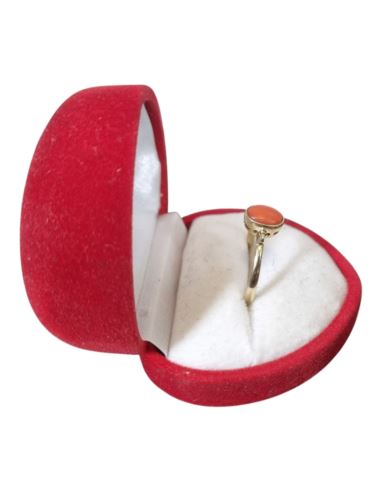 Pierścionek z Drobnym Koralem 1,41g pr.585 r.17