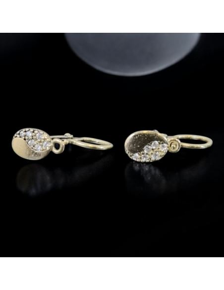 Drobne Kolczyki Owalne 0,97g pr.585