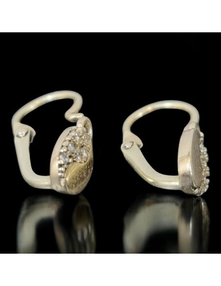 Drobne Kolczyki Owalne 0,97g pr.585