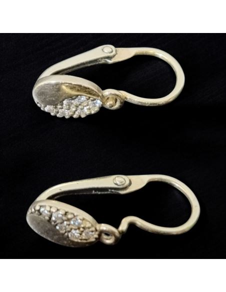 Drobne Kolczyki Owalne 0,97g pr.585