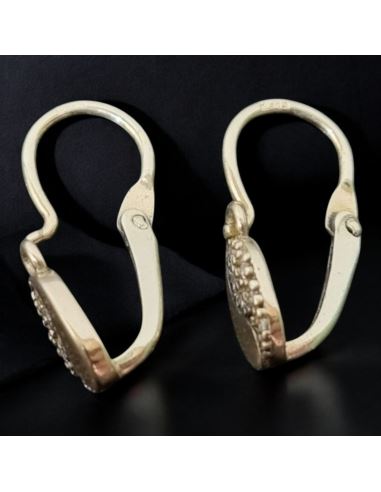 Drobne Kolczyki Owalne 0,97g pr.585