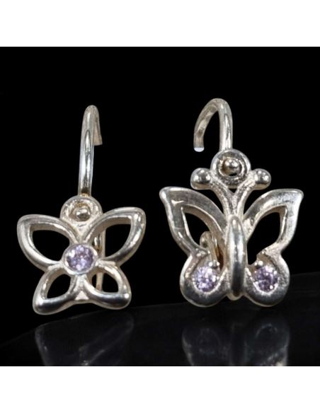 Kolczyki Asymetryczne Motylki 1,03g pr.585