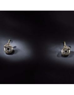 Kolczyki Kółko z Małym Sercem 585 1,24g 2