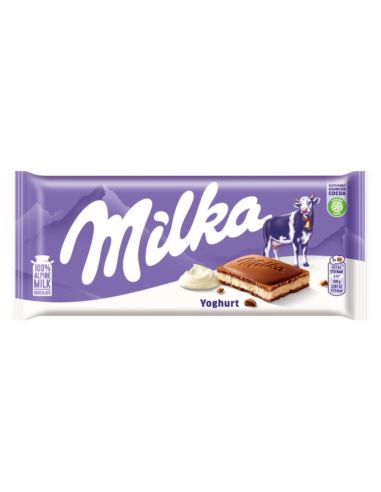 Milka czekolada mleczna smak jogurtowy z alpejskiego mleka 100g tabliczka