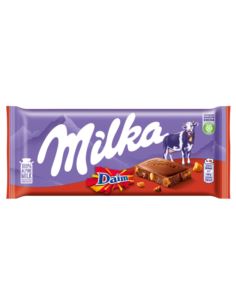 Milka czekolada mleczna z kawałkami karmelu mała tabliczka na prezent 100 g