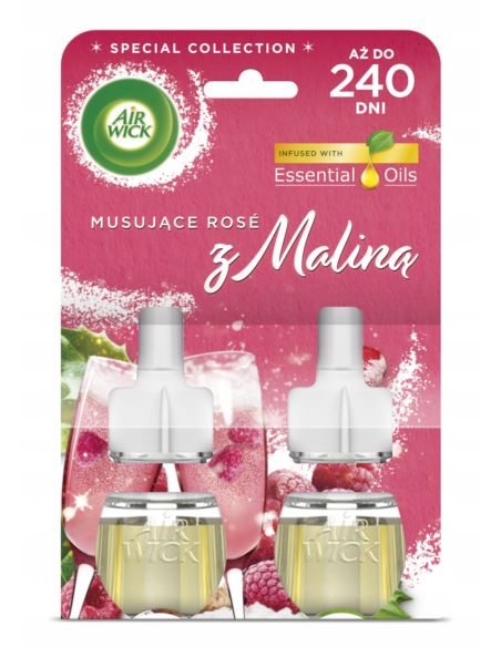 Air Wick Wkład do Odświeżacza Musujące Rose z Maliną 2x19