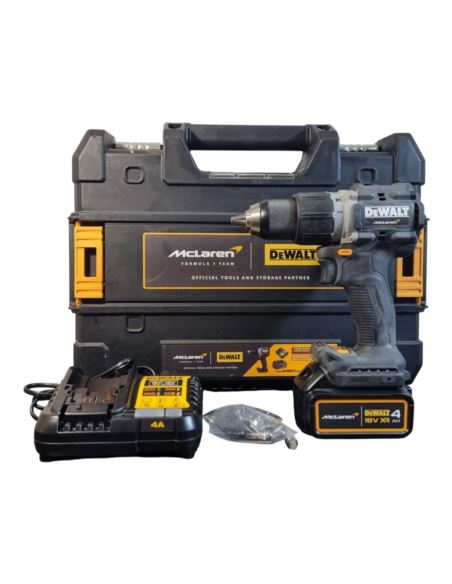 Wkrętarka udarowa DeWALT DCD85M McLaren Walizka Ładowarka Akumulator 4Ah