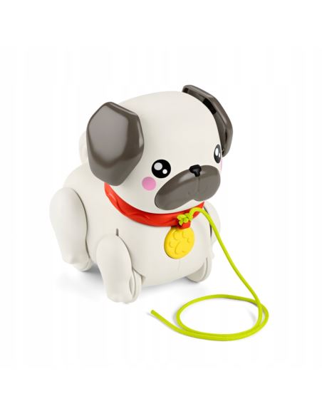 Fisher-Price Pets Spacerowy Mopsik Piesek Zabawka dla niemowląt 12m+