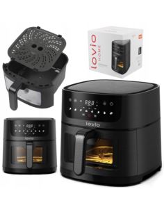 Frytkownica beztłuszczowa Air Fryer Lovio Duża Nieprzywierająca 1500W 6L