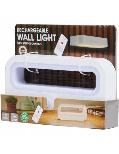 Lampa ścienna akumulatorowa z pilotem 4000K 100lm Action