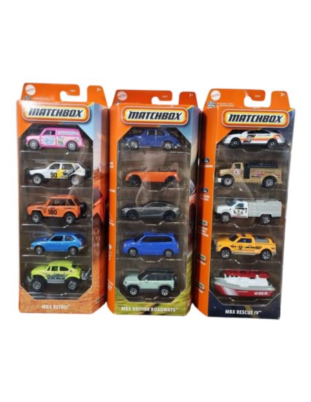 Zestaw Resoraki Matchbox 5-Pack Różne Modele