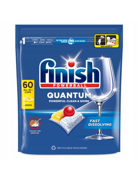 Kapsułki do zmywarki Finish Quantum All in 1 Lemon 60 szt