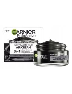 Garnier Pure Active AHA + BHA + Węgiel Lekki Krem Matujący 50ml