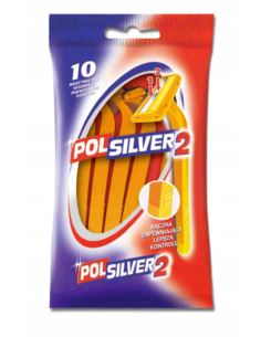 Maszynka jednorazowa do golenia POLSILVER 2 10 szt.