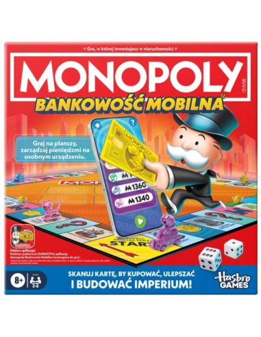 Gra Planszowa Monopoly Bankowość Mobilna Hasbro G1424